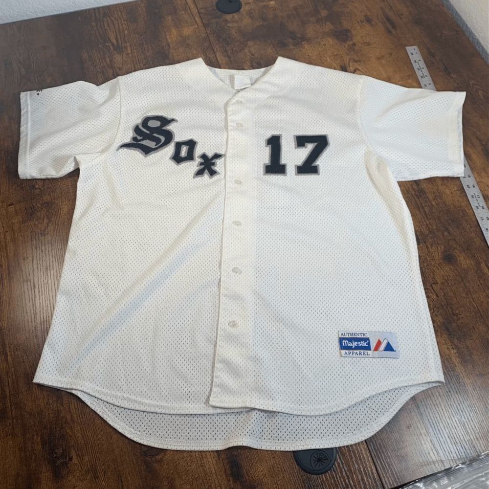 Ken Griffey Jr Vintage Jersey Majestic Apparel White Sox Menās JerseyāSizeā XL